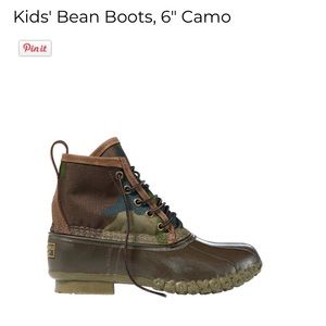 LL Bean Bean Boots- Kid Camo